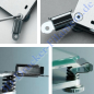 Preview: 4x-um-glass-bed-plate-mounting-clamp-steel-clip-2776